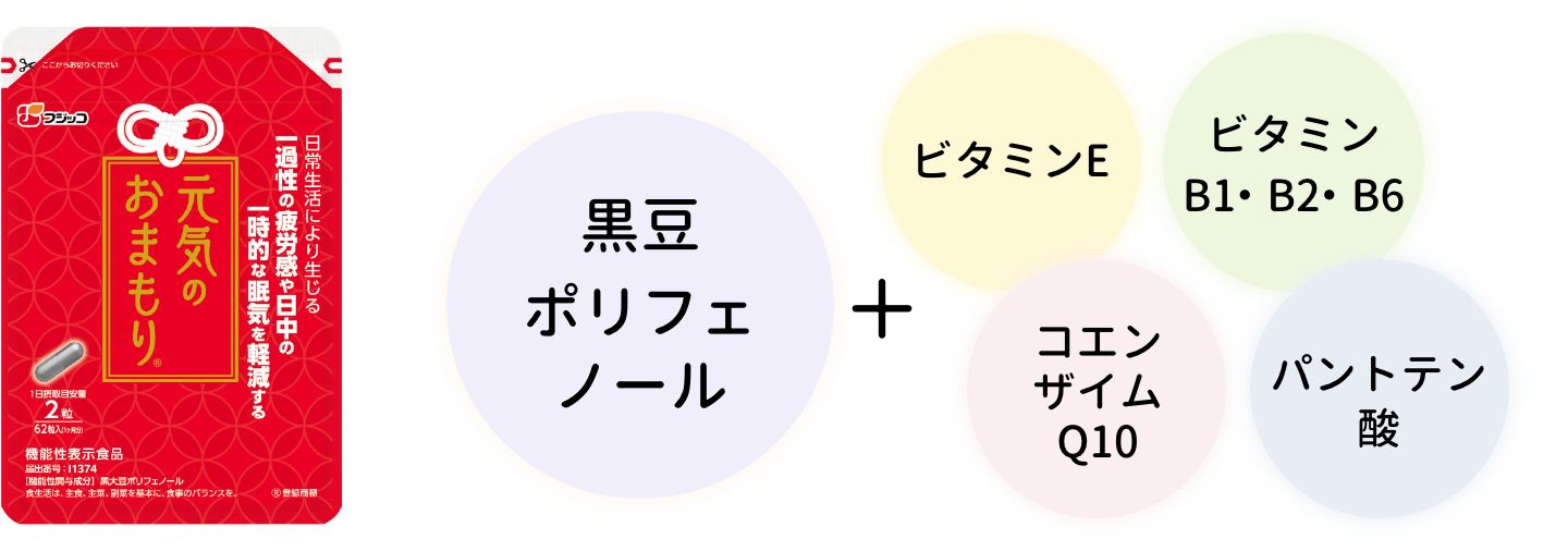 元気・健康・美容をサポートする成分を複数配合